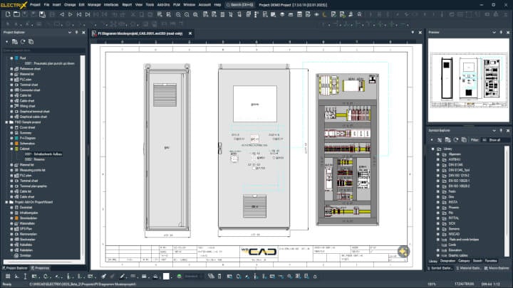 Screenshot ELECTRIX AI - Discipline Cabinet Engineering